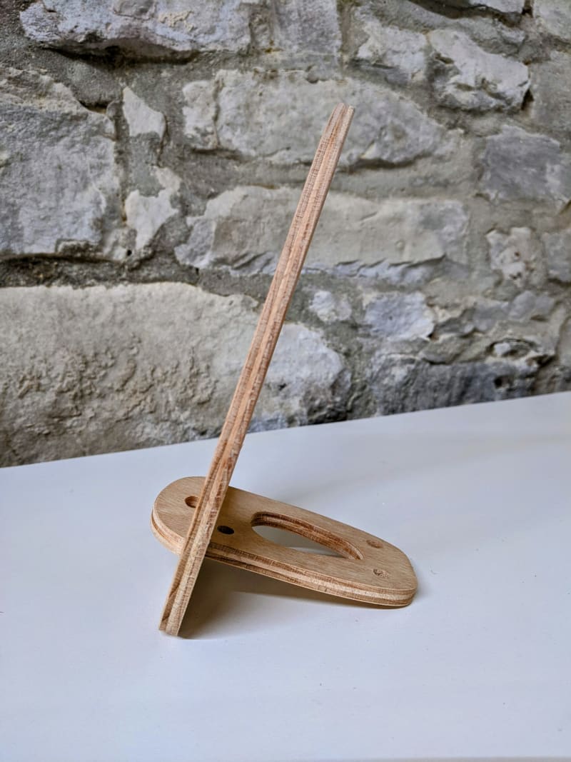 Eco stand for iPad and tablet made of wood — view 4