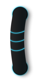 Page connector bar, illuminating in blue or white