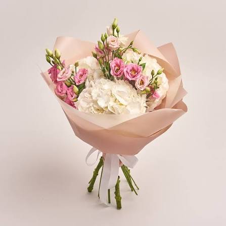Букет «Еустома та гортензія Deluxe»