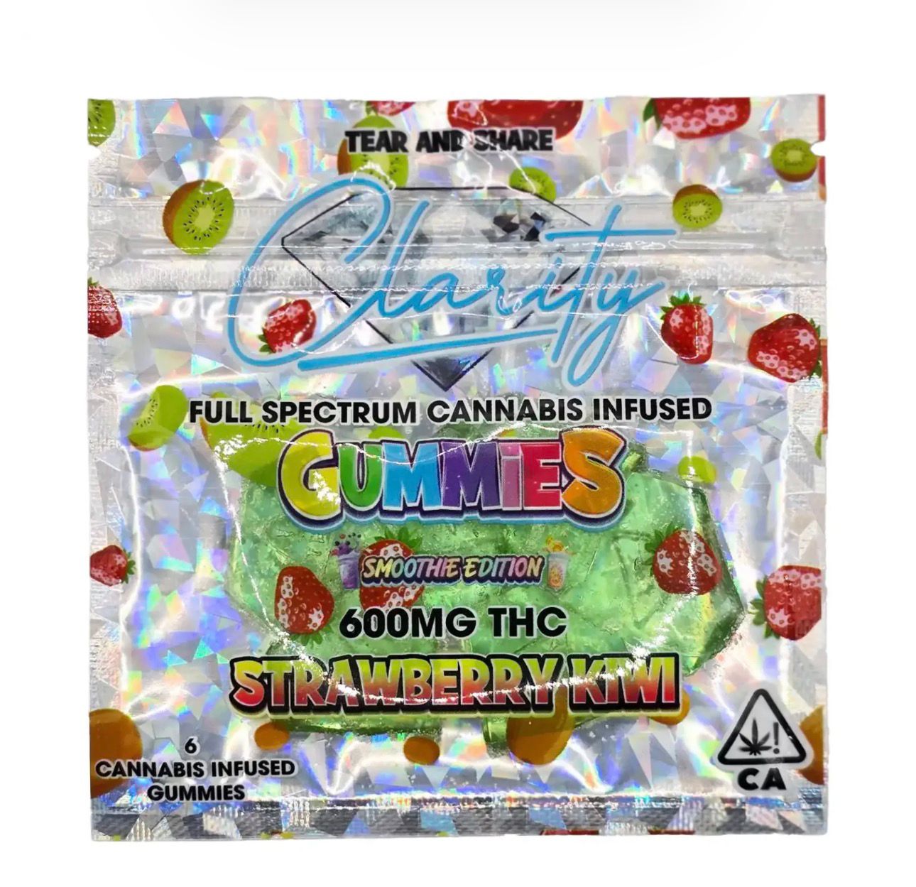 Clarity Full Spectrum Cannabis Infused Gummies – Strawberry Kiwi