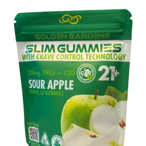 Sour Apple Golden Gardens THCv Slim Gummies 200mg