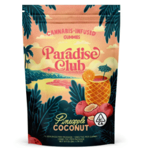 Paradise Club Pineapple Coconut Gummies 100mg
