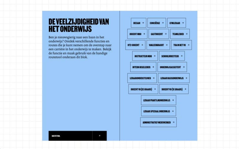 Het contentblok op werkeninhetonderwijs.nl dat de meeste traffic naar onderwijsloket.com opleverde.