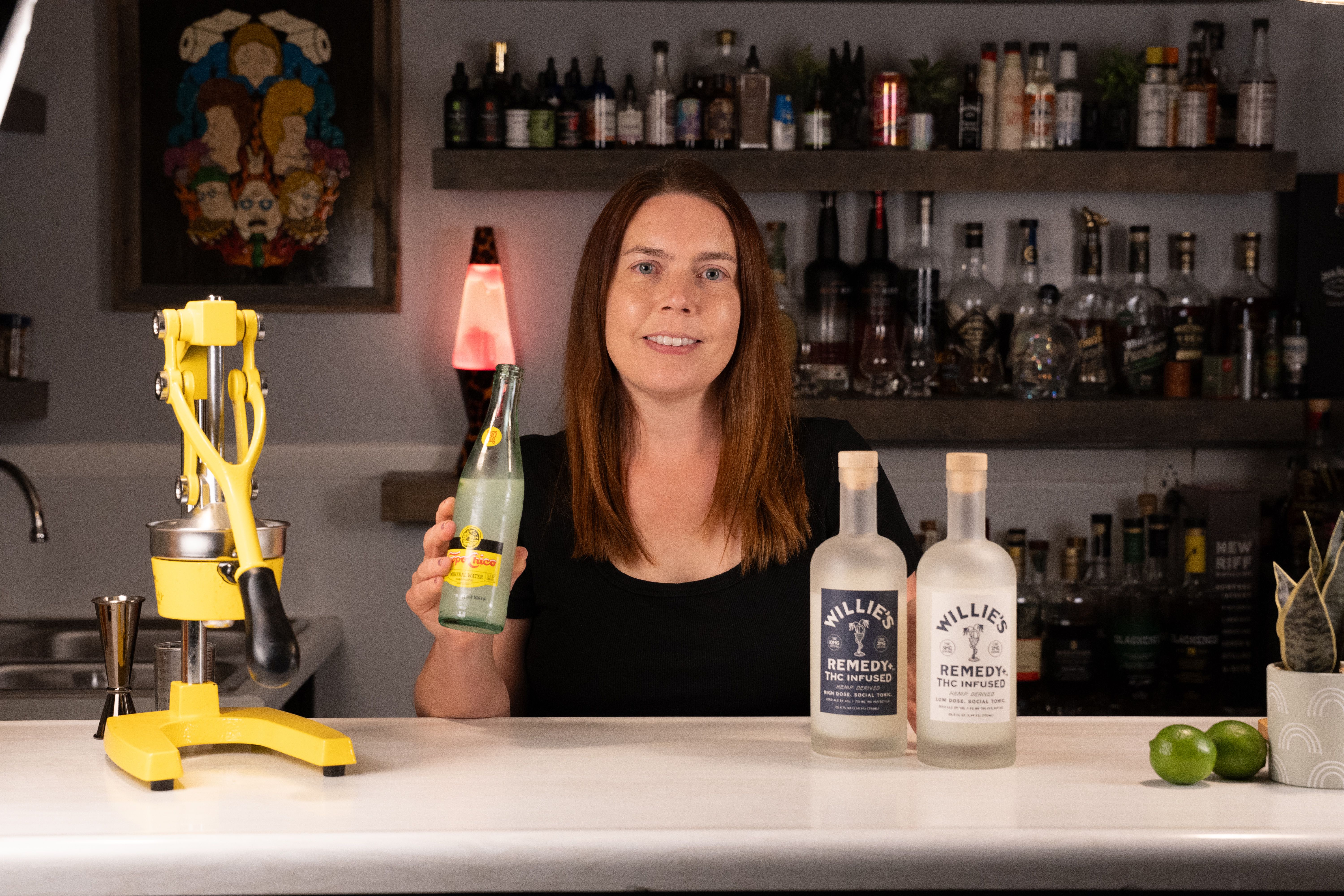 Willie's Remedy and Topo Chico, the ingredients for a THC Ranch Water