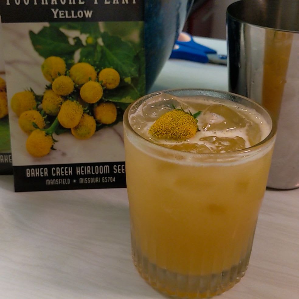 Verbena Buzz Button (Toothache Plant) Cocktail Recipe