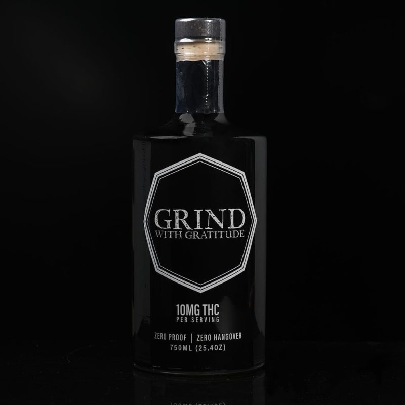 Grind with Gratitude bottle, a Willie's Remedy alternative