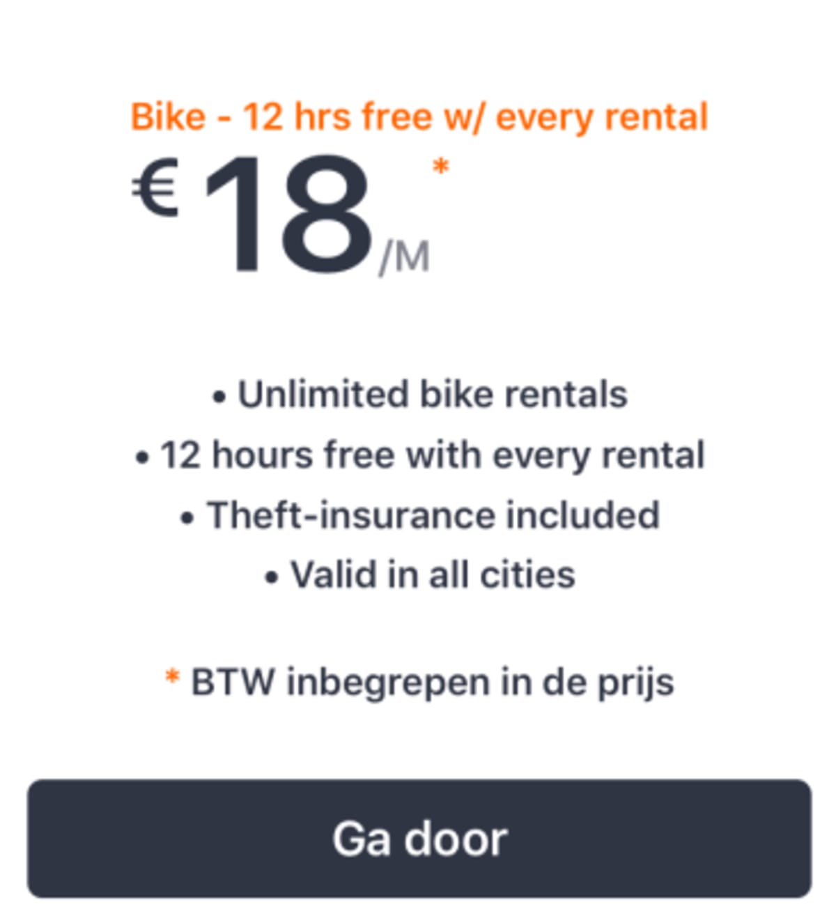 donkey republic cost