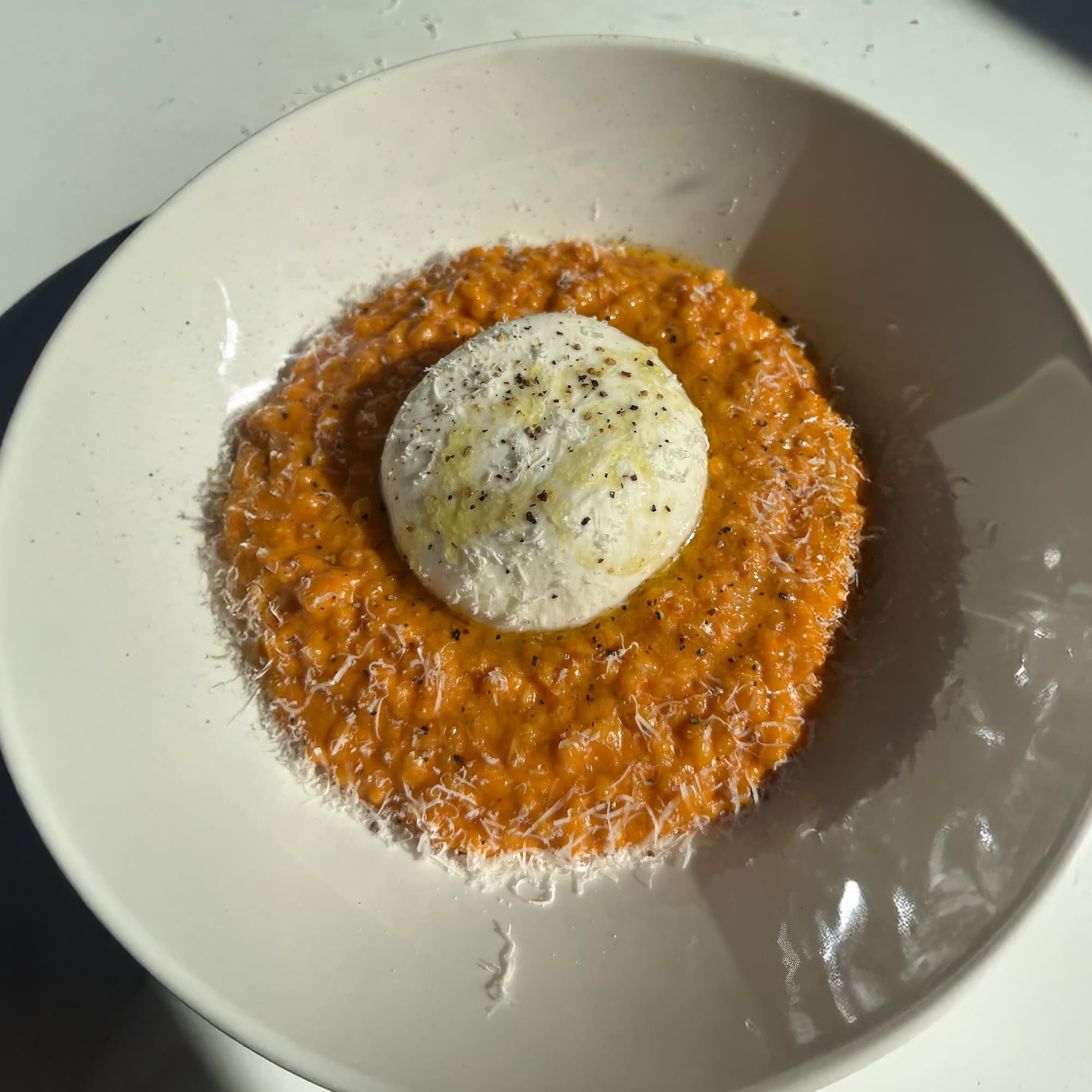 Pastina alla Vodka with Burrata