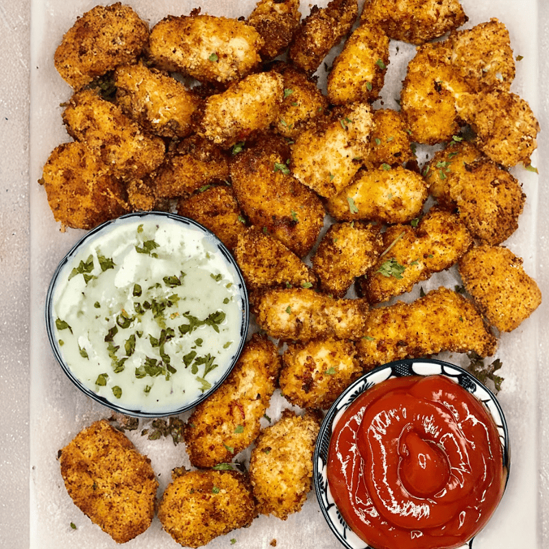 High Protein Air Fried Chicken Nuggets