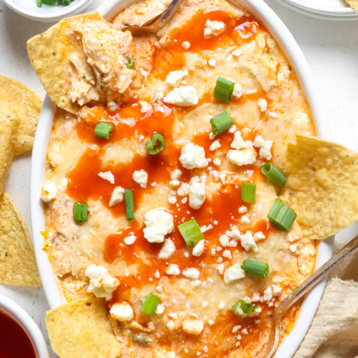 Healthy Buffalo Chicken Dip