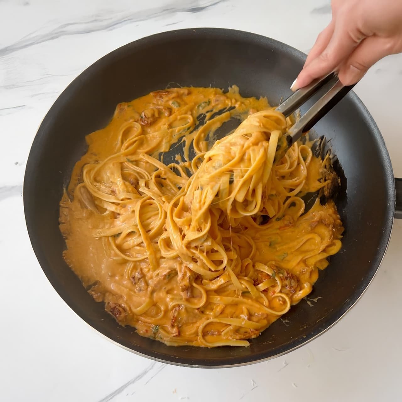 Sundried Tomato Cream Fettuccine