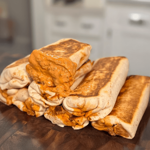 High Protein Creamy Chipotle Burrito Meal Prep