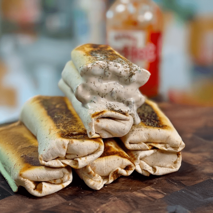 Buffalo Ranch Chicken Burrito Meal Prep