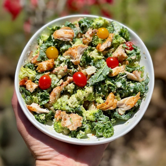 Healthy Homemade Chicken Caesar Salad