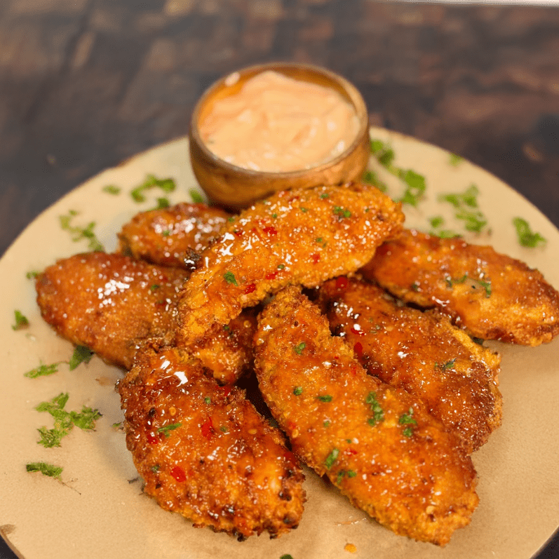 High Protein Bang Bang Chicken Tenders