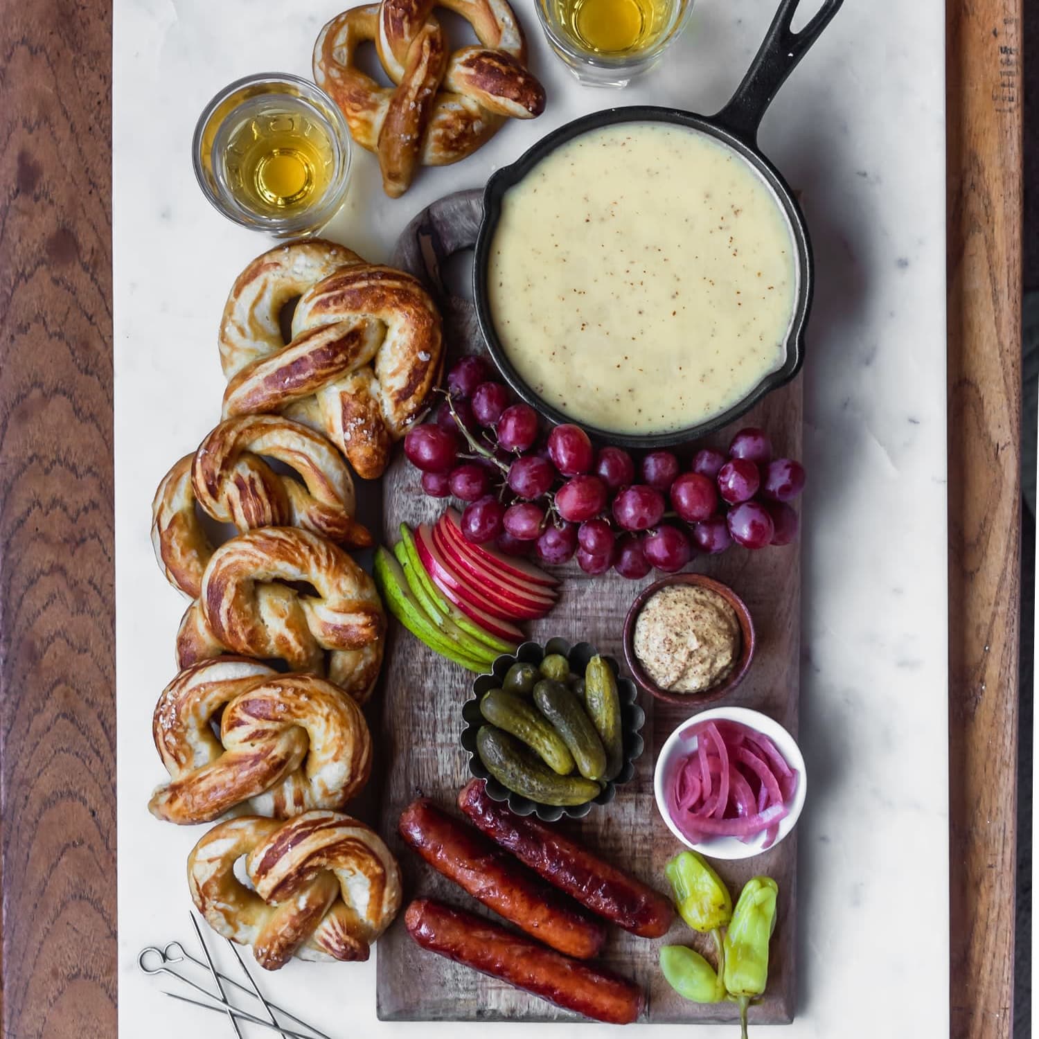 Beer Cheese Fondue + Game Day Snacks!
