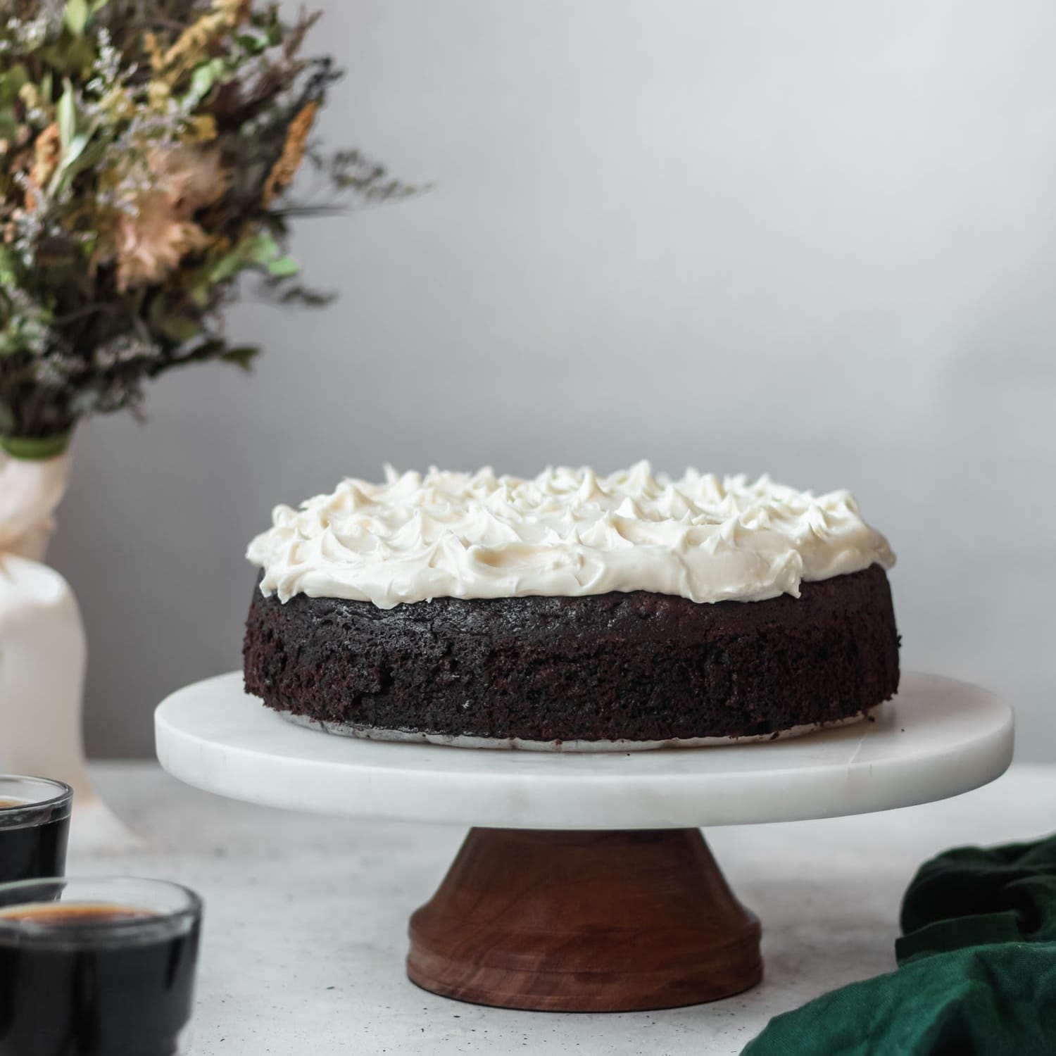 Chocolate Stout Cake + Irish Cream Cheese Frosting