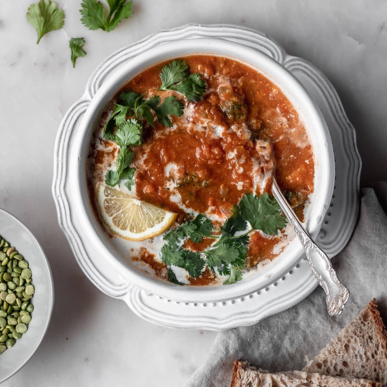 Red Lentil Soup With Harissa