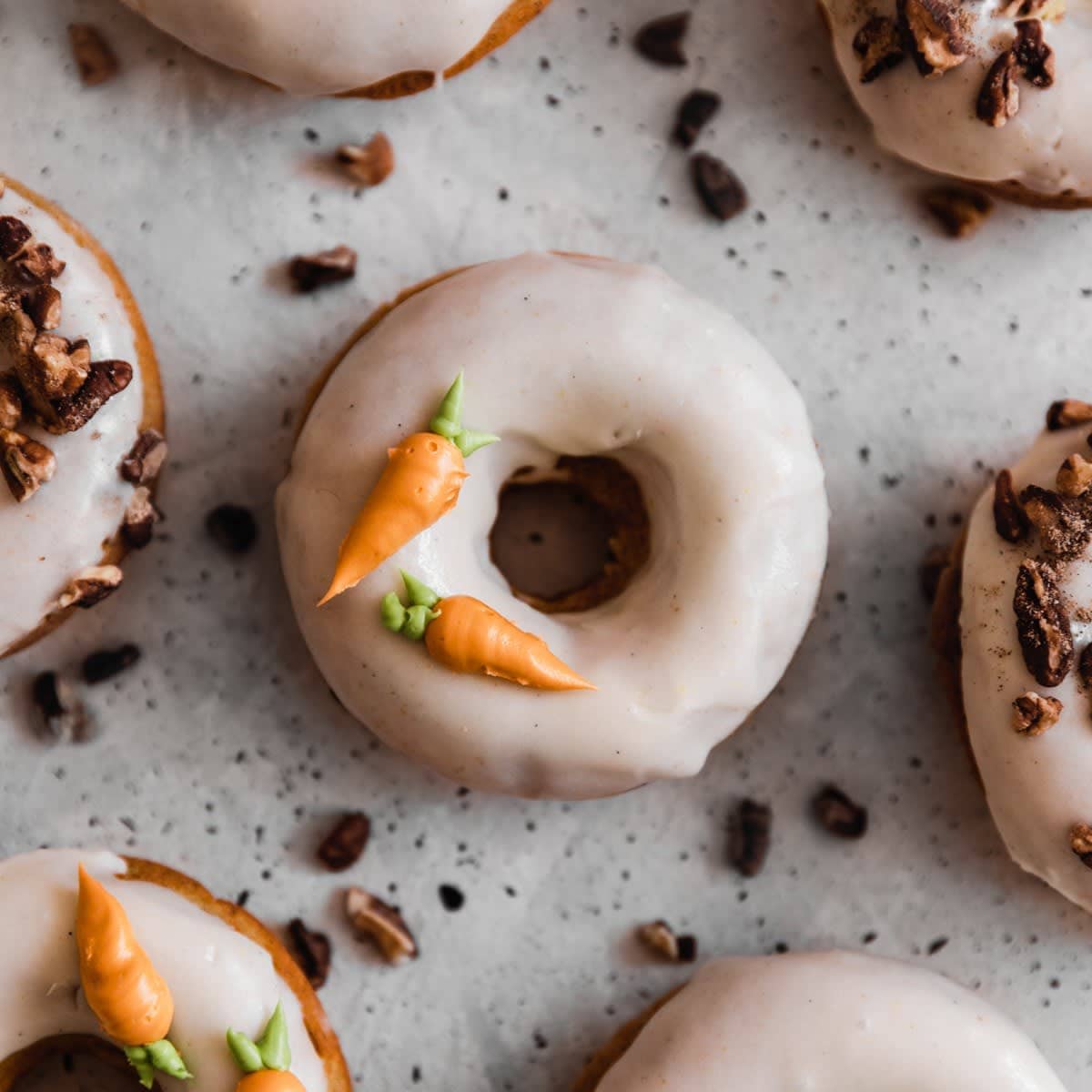 Cardamom Carrot Cake Donuts