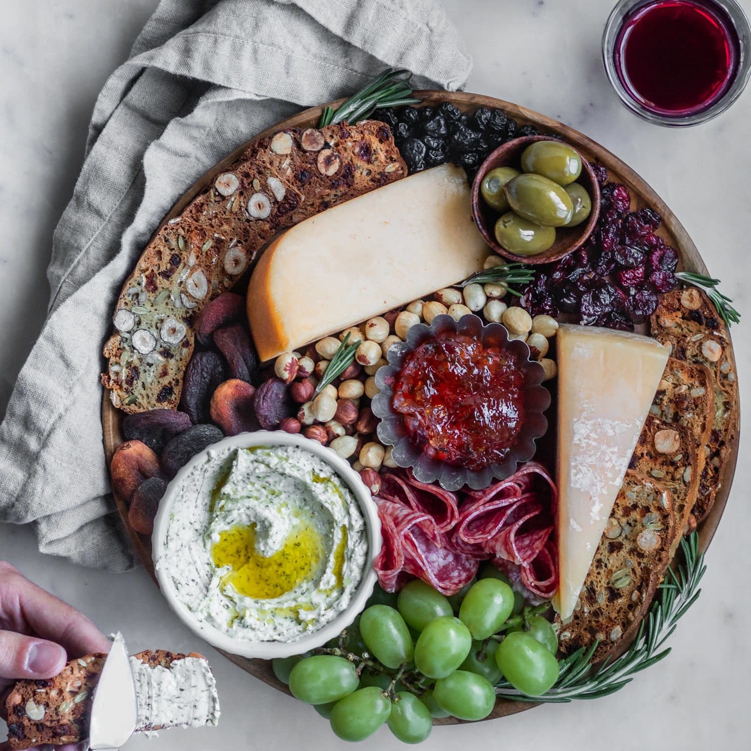 Homemade Fruit And Nut Crisps + Za’Atar Whipped Feta