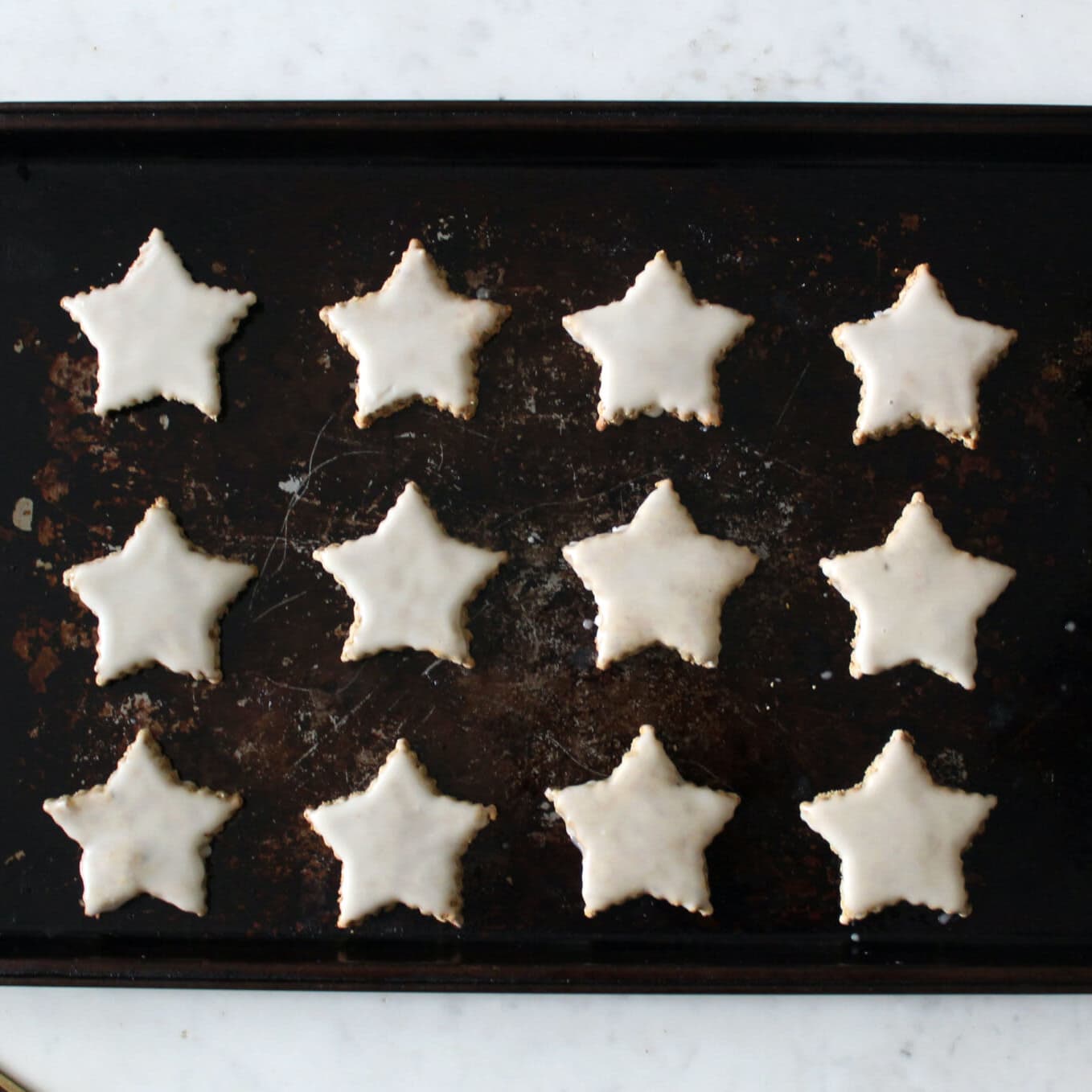 Pistachio Zimtsterne (Cinnamon Stars)
