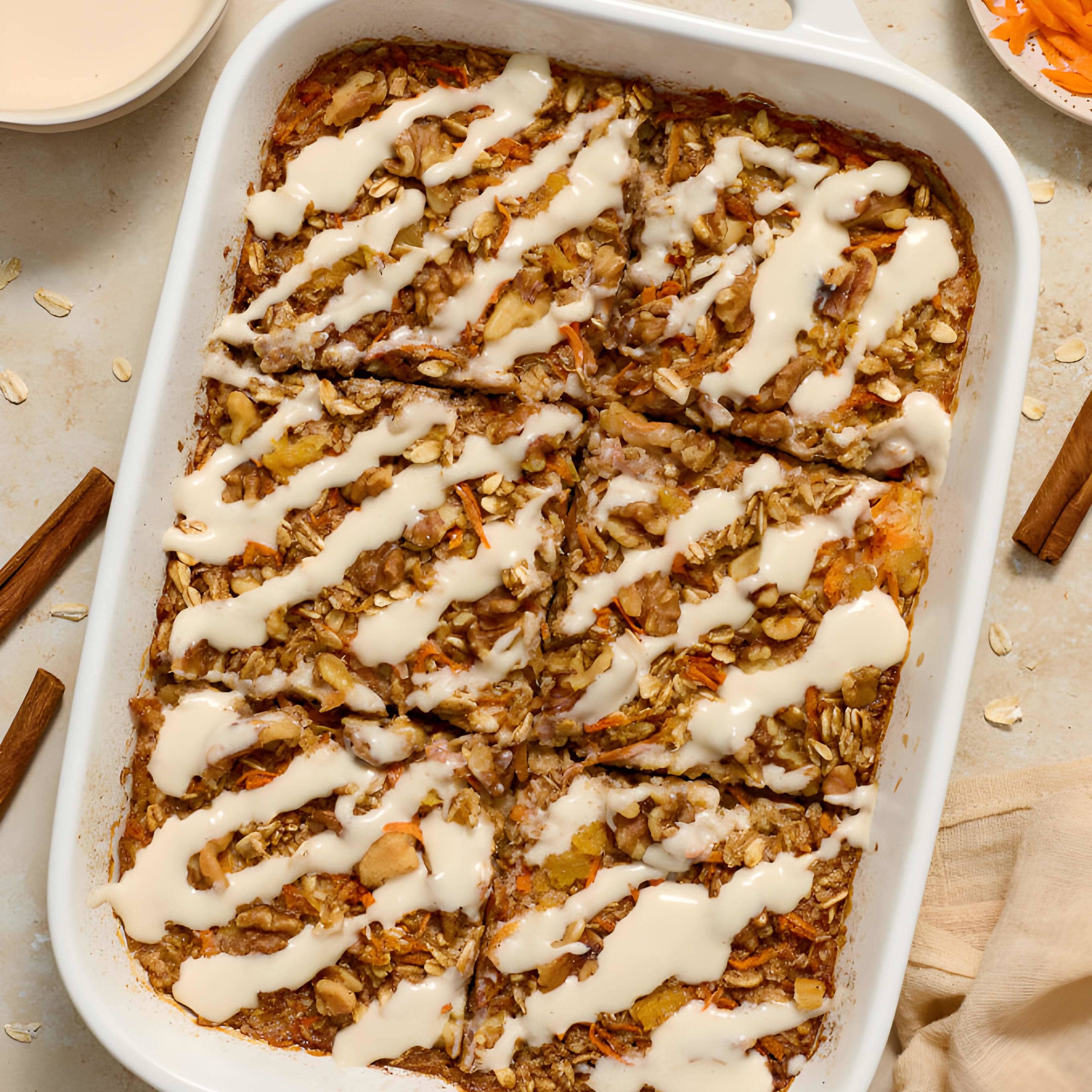 Carrot Cake Baked Oatmeal