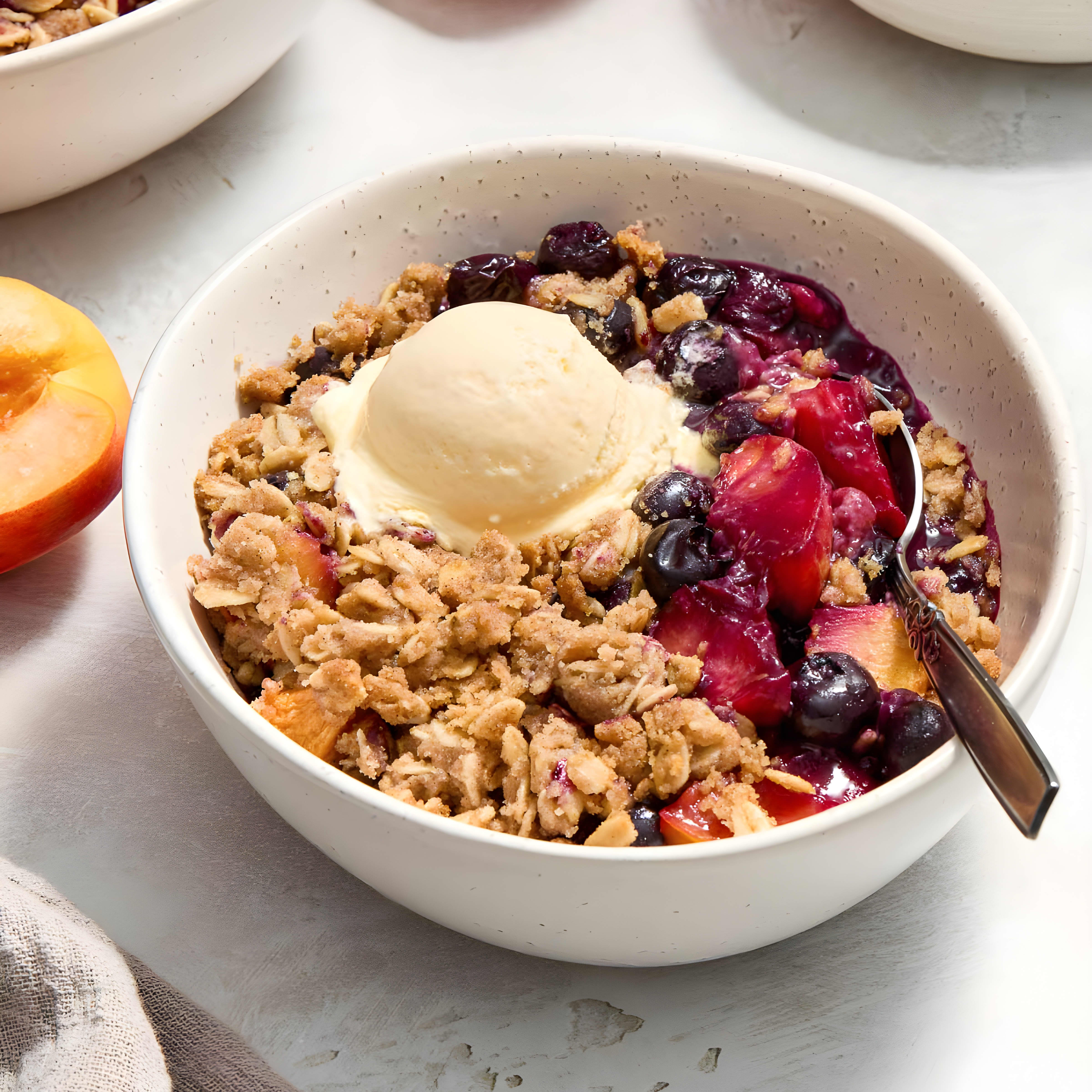 Peach Blueberry Crisp