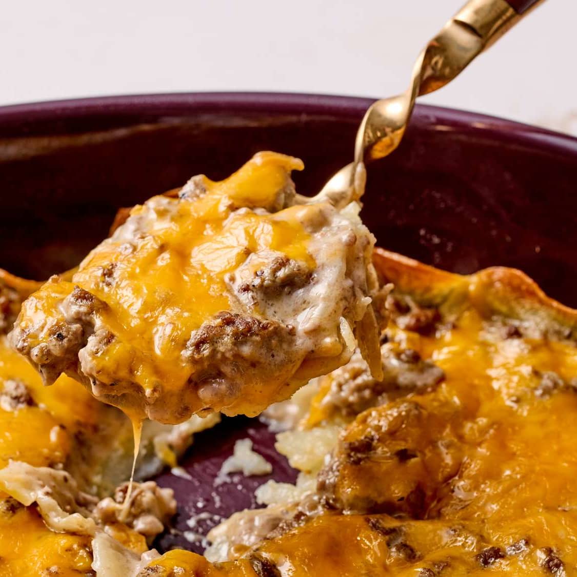 Cheesy Ground Beef and Potatoes