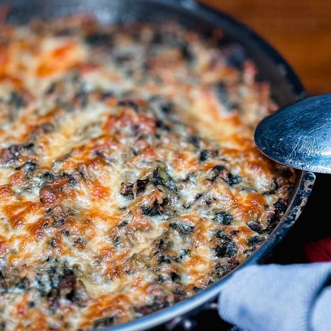 Ground Beef Spinach Casserole