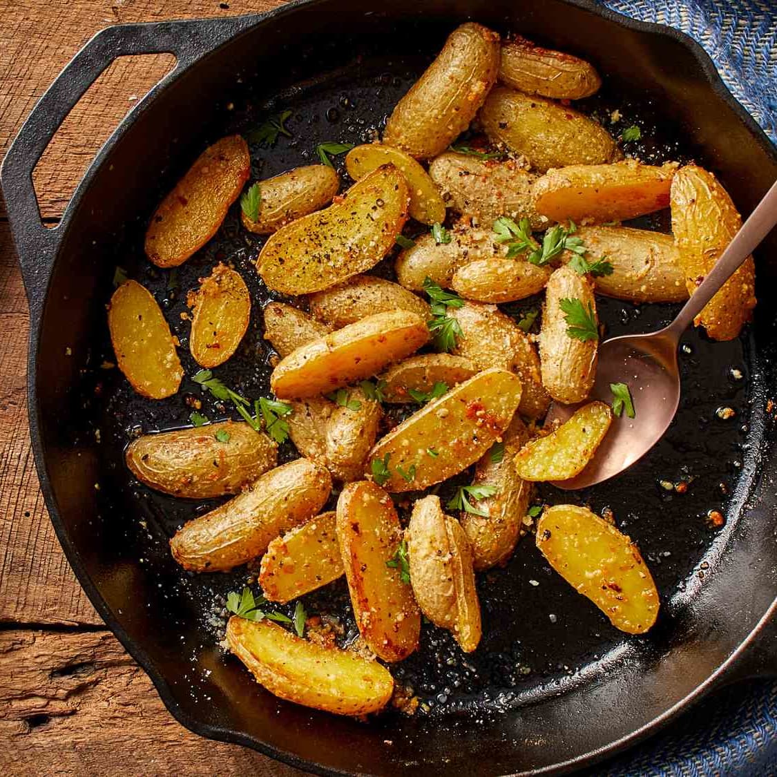 Roasted Garlic-Parmesan Fingerling Potatoes