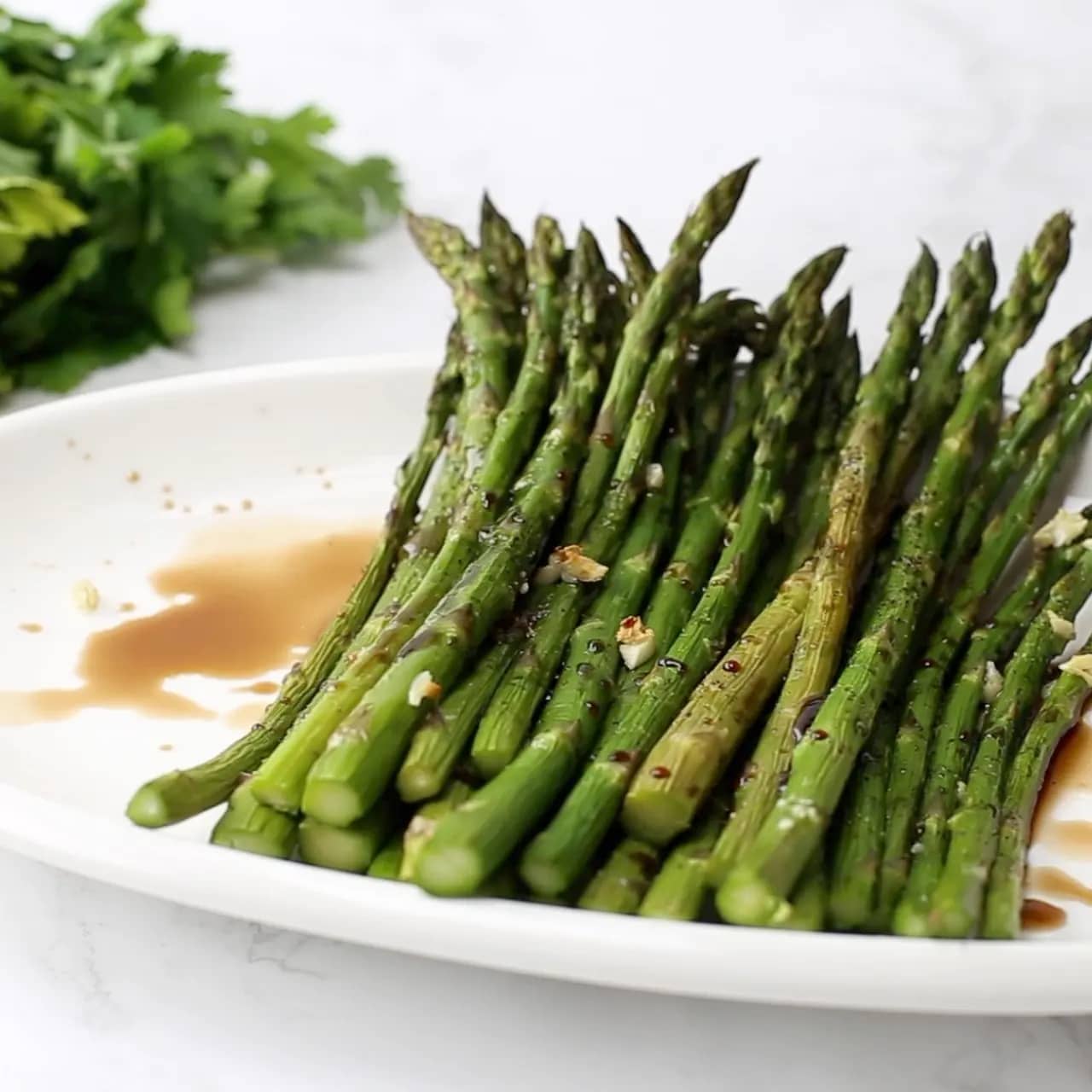 Easy Honey-Balsamic Asparagus