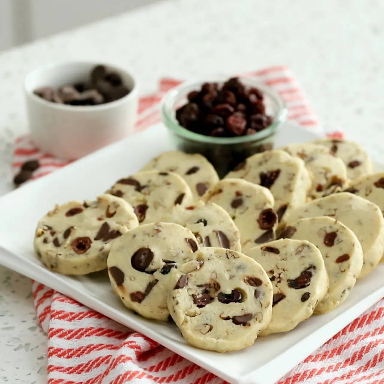 Dark Chocolate Cranberry Cookies