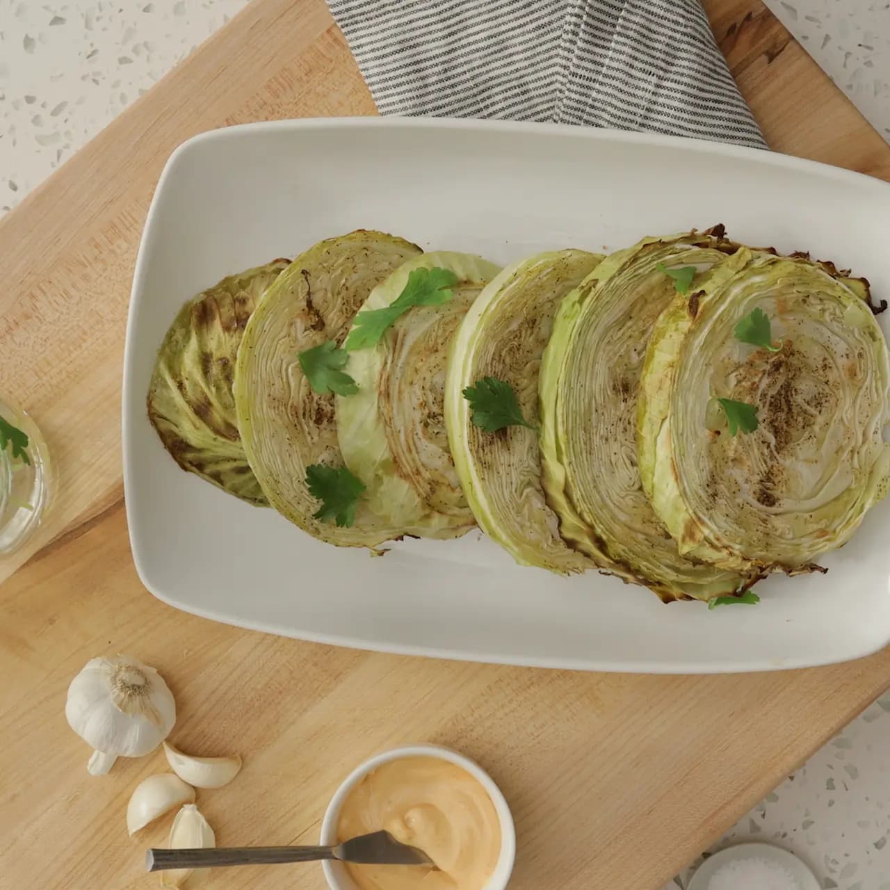 Oven Roasted Cabbage Steaks