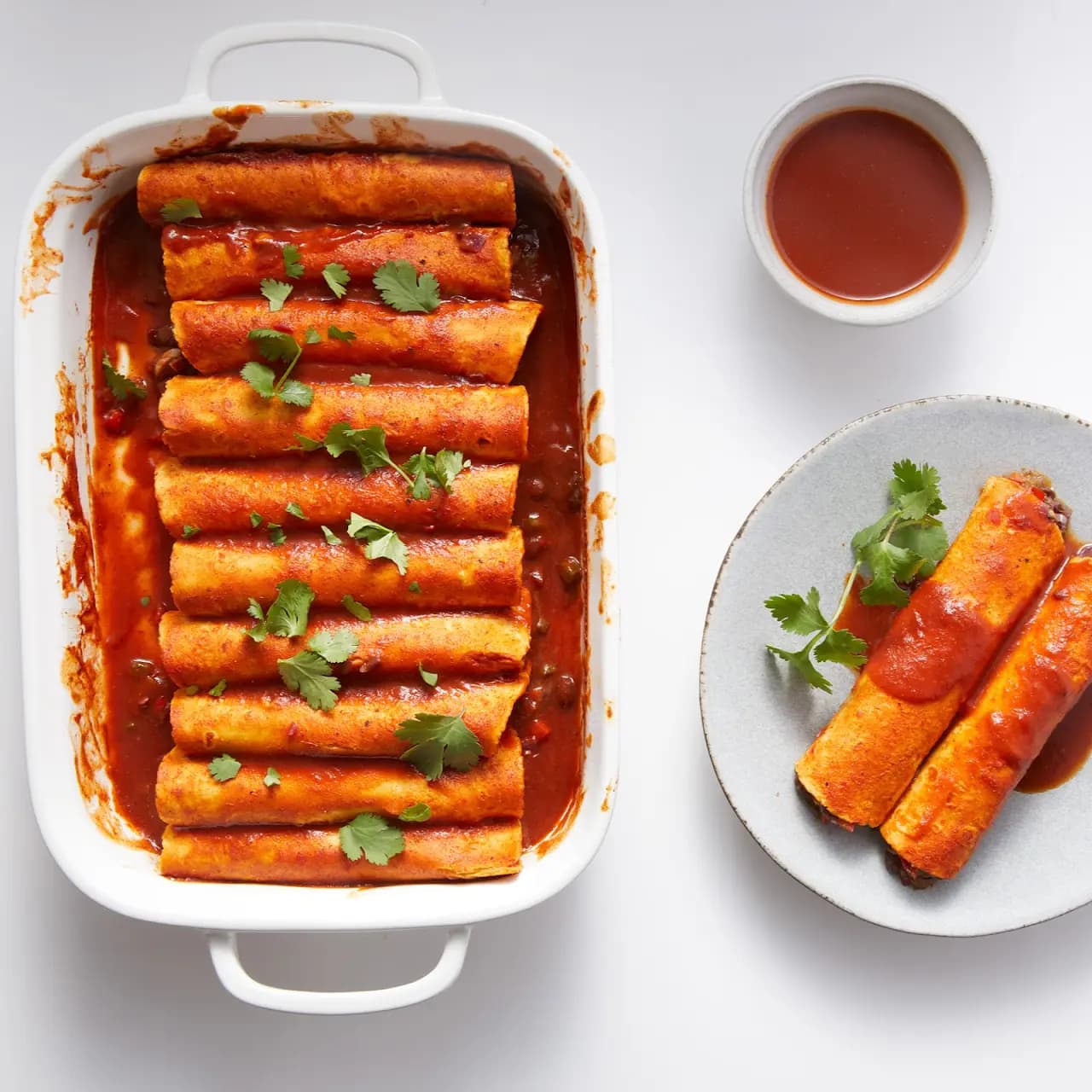 Vegan Black Bean Enchiladas