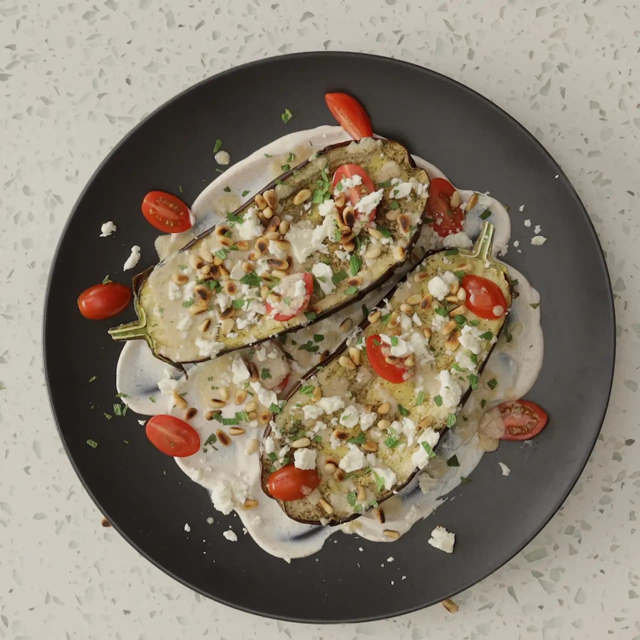 Roasted Eggplant Salad