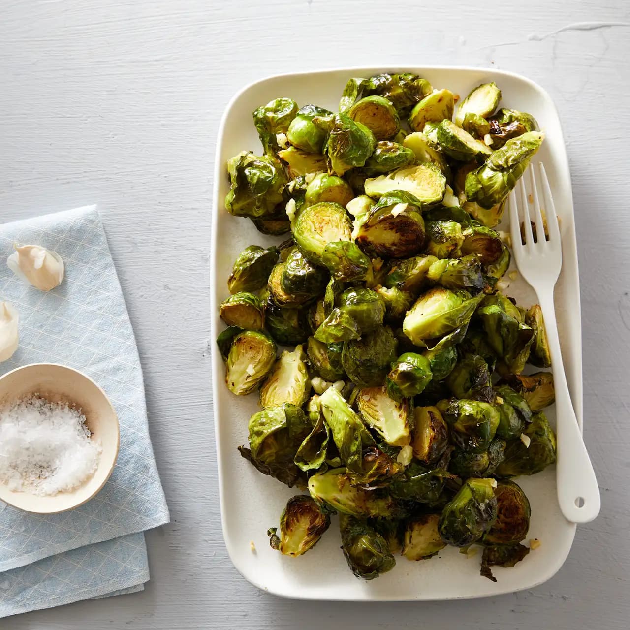 Garlic Roasted Brussels Sprouts