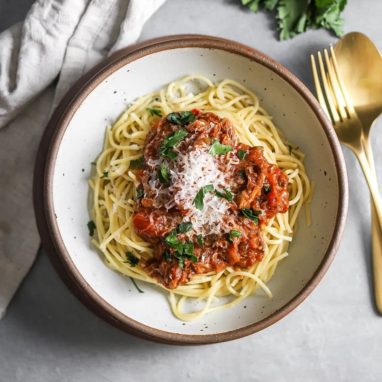 Pulled Pork BBQ Spaghetti