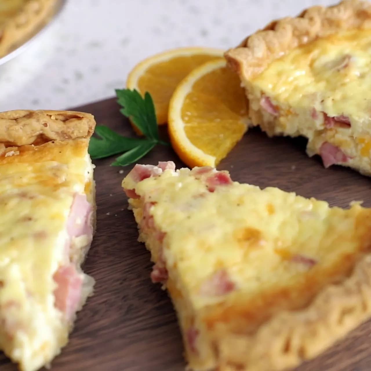 Ham and Cheese Quiche