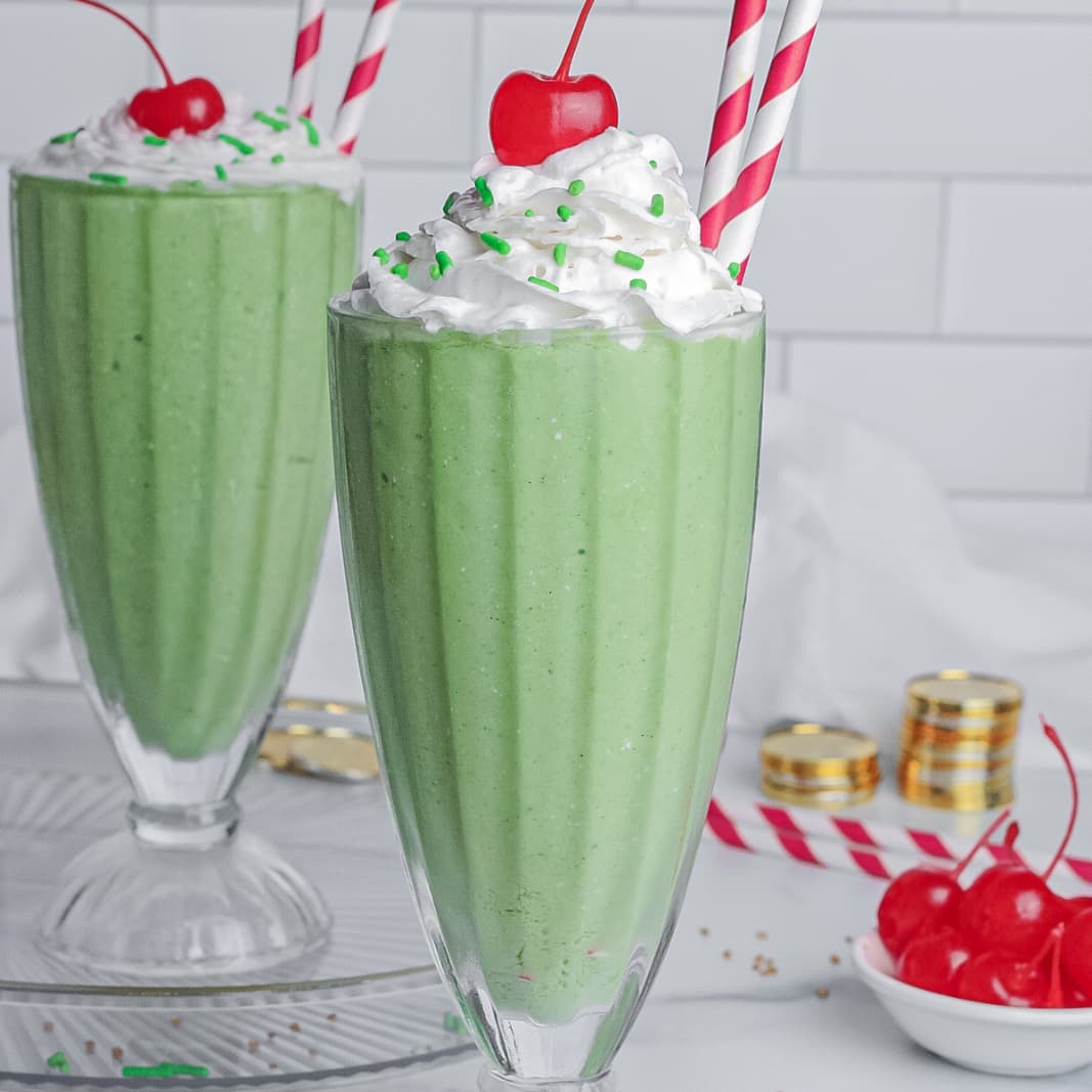 Healthy Vegan Shamrock Shake