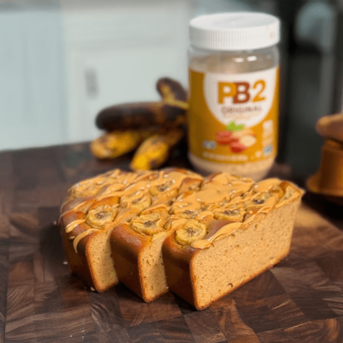 High Protein Low Cal Peanut Butter Banana Bread