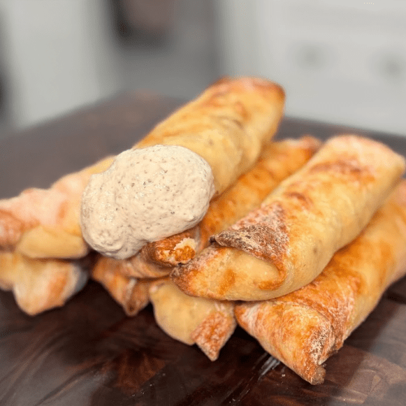 Chicken Bacon Ranch Egg Rolls