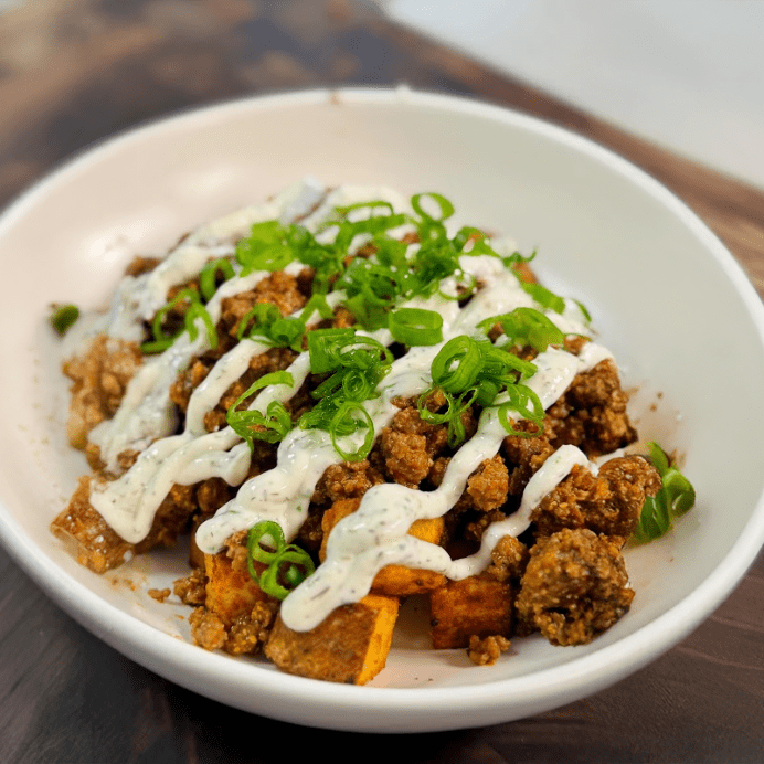 High-Protein Garlic Butter Beef & Potato Bowl