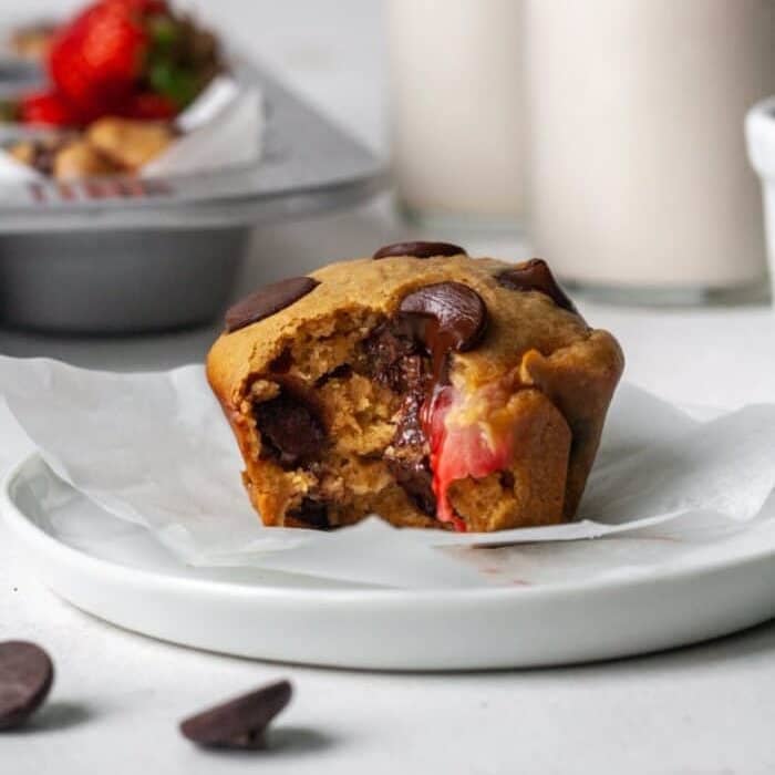 Gluten Free Strawberry Muffins (Dairy Free & Paleo)