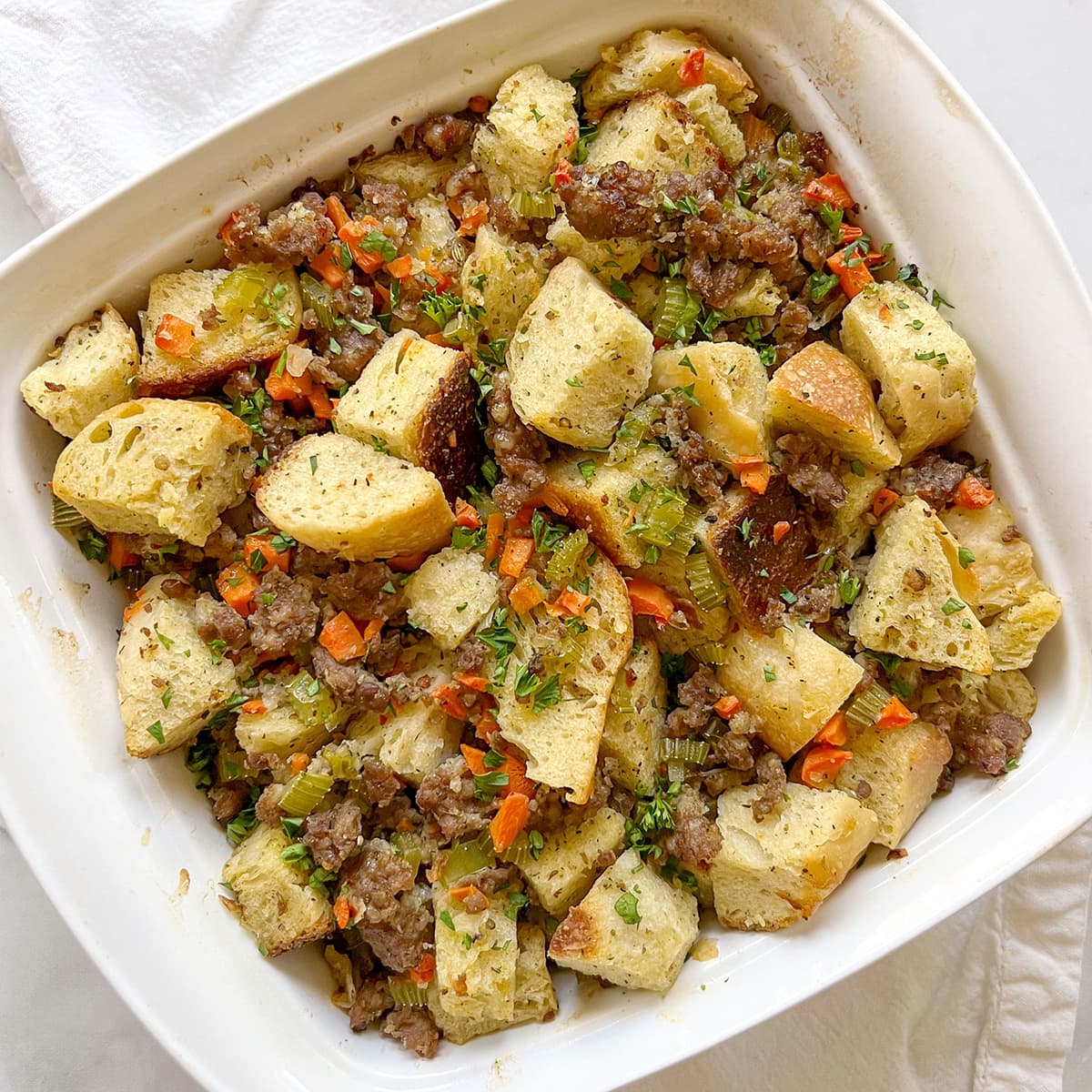 Sausage Stuffing Casserole