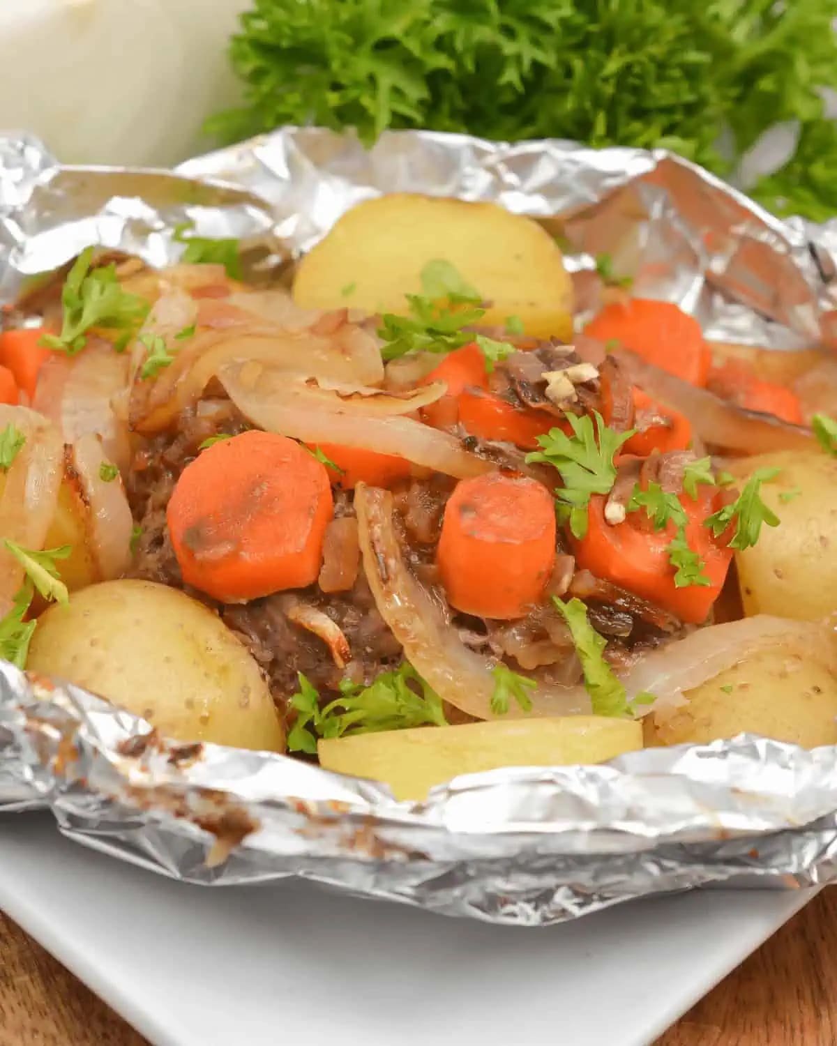 Beef and Vegetable Hobo Dinner