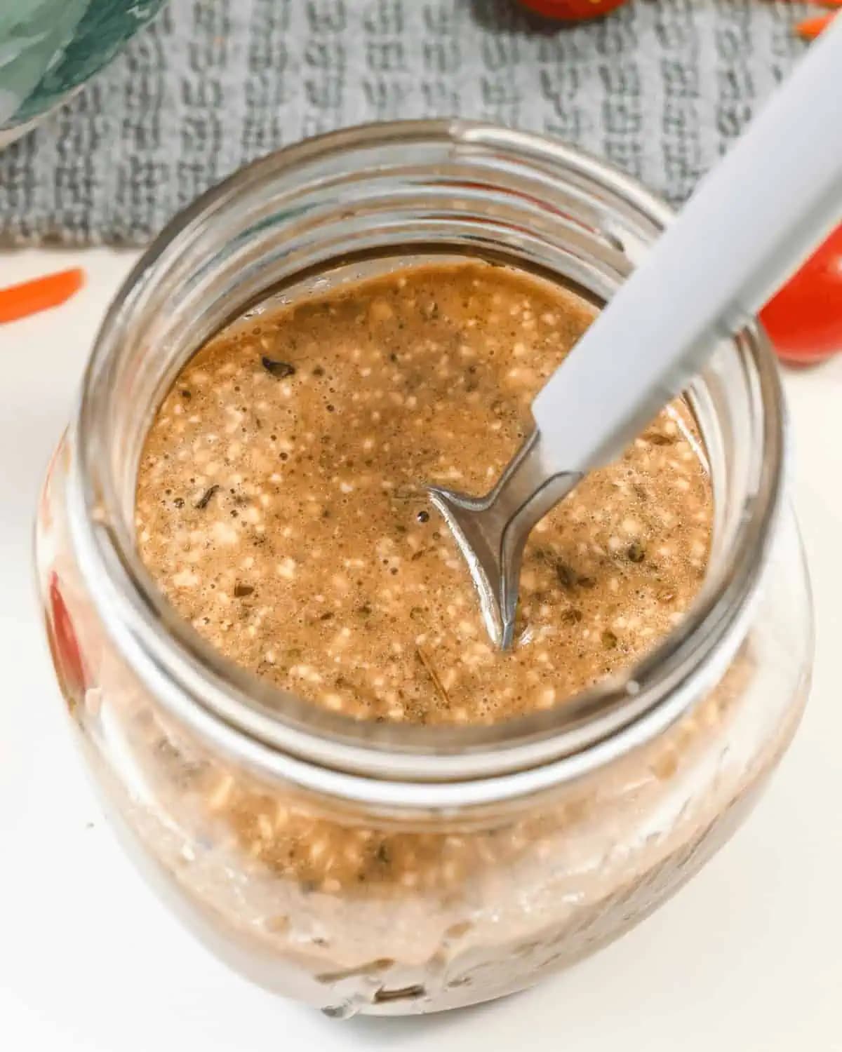 House Salad with Creamy Balsamic Dressing
