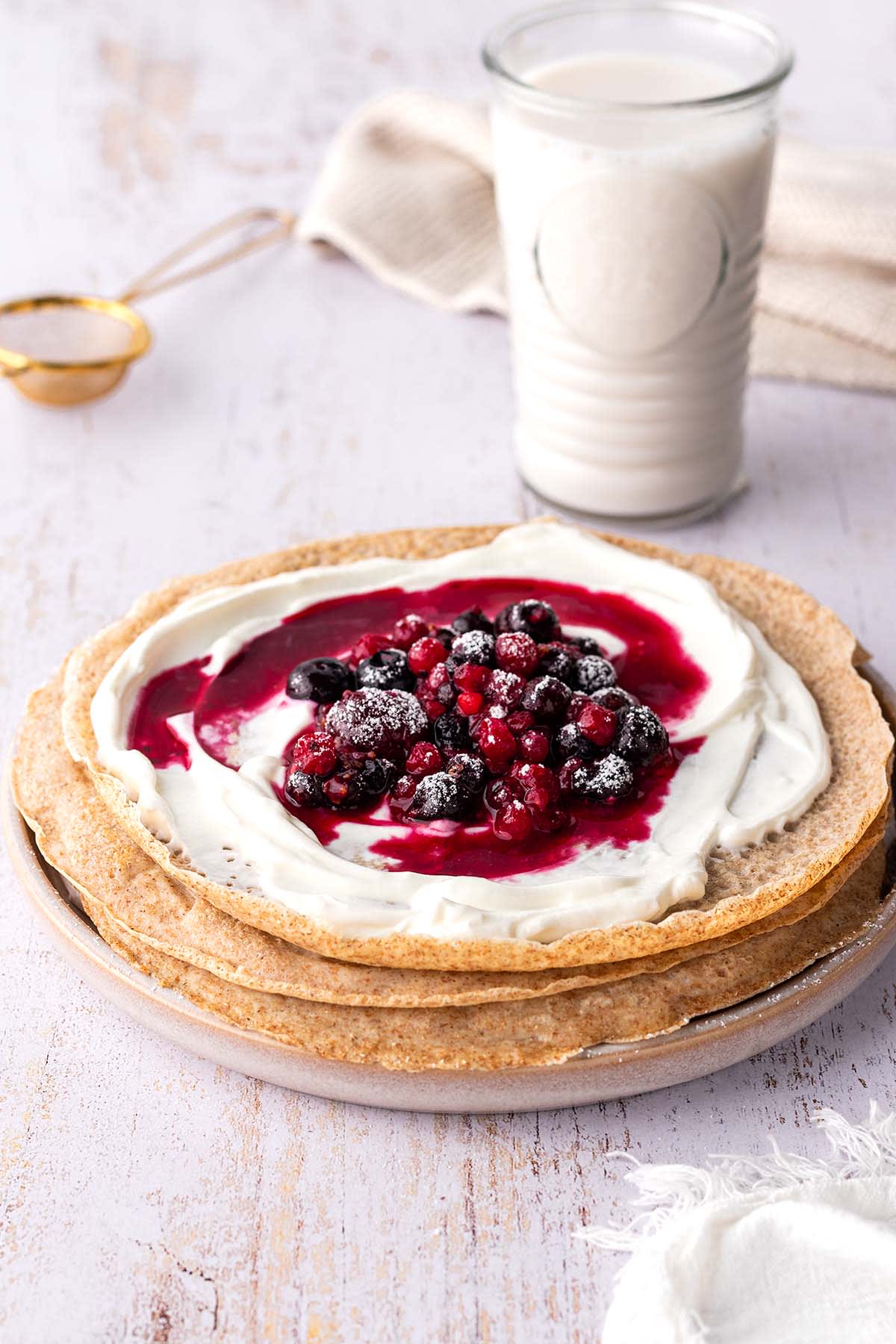 Healthy Whole-Grain Pancakes