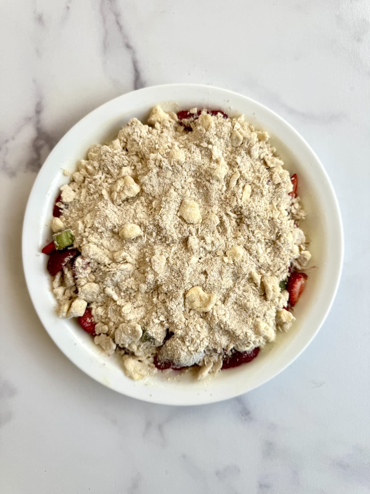 Strawberry Rhubarb Crumble