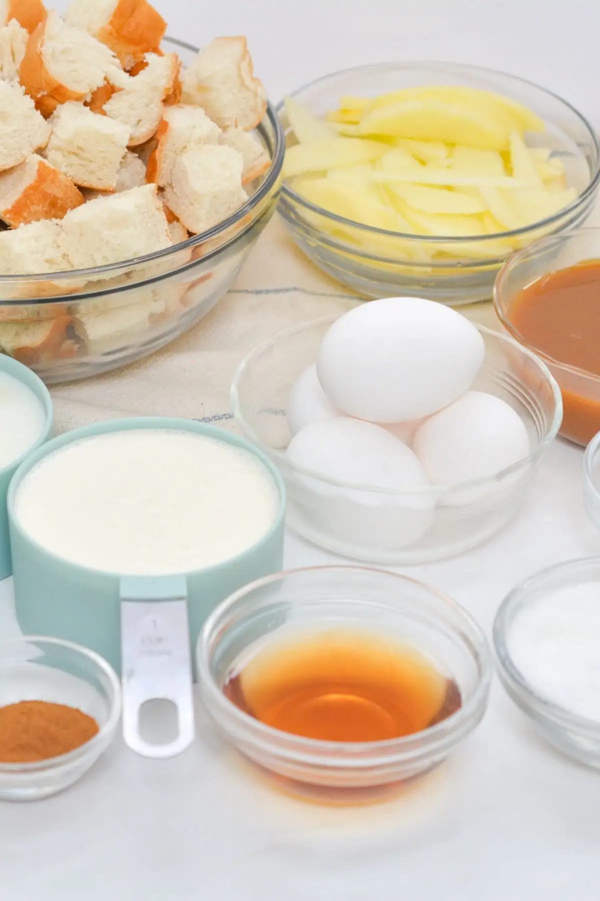 Apple Bread Pudding with Bourbon Sauce