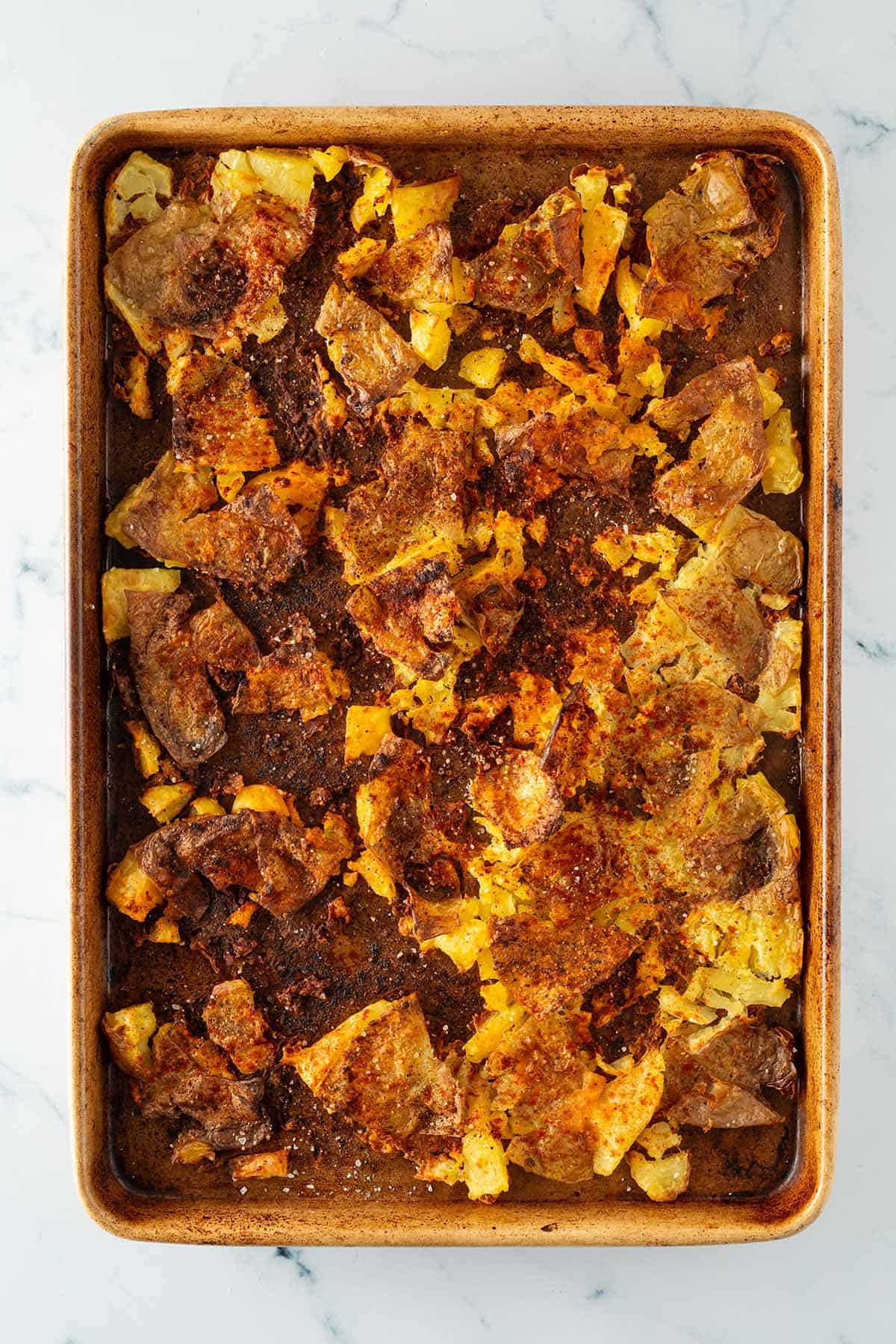 Crispy Smashed Potato Salad